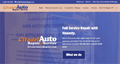Desktop Screenshot of citadelautorepair.com